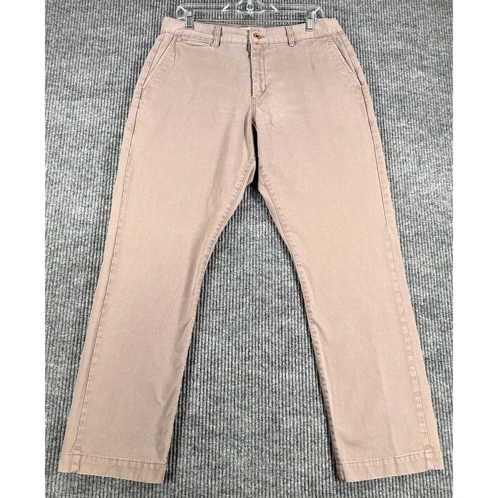 Taylor Stitch Democratic Foundation Pants Mens 35x30 Brown Chino Casual